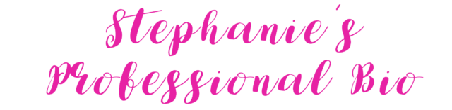 Stephanie blog section banner on a transparent Background
