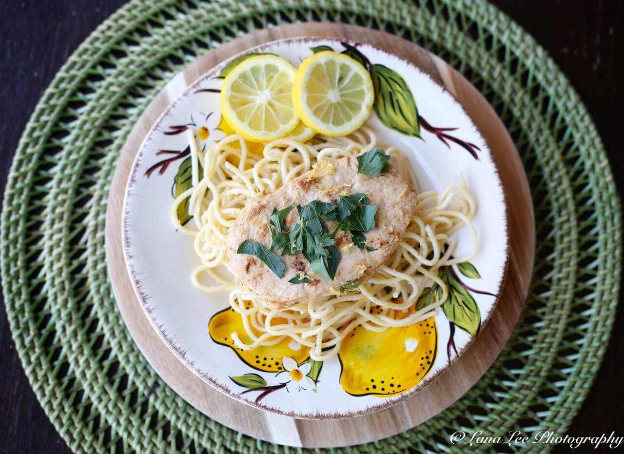 Vegan Scallopini with Lemon-Garlic Pasta | Stephanie Dreyer