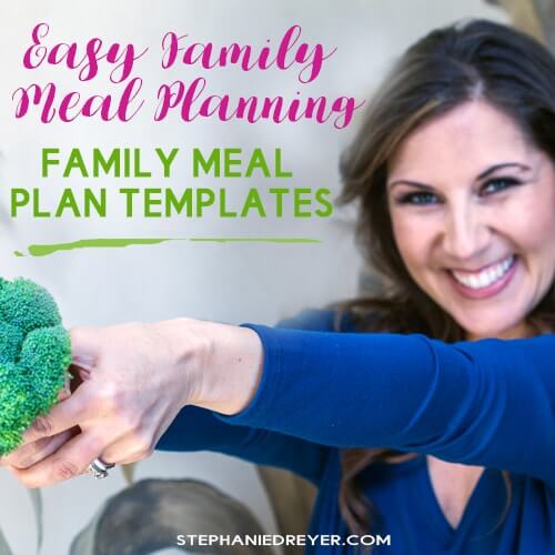 Learn how to create a weekly meal plan for your family with these 3 easy steps, plus a preview of my NEW pre-filled meal planning templates.