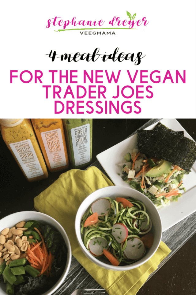 Who else is obsessed with the new vegan salad dressings at Trader Joe's? They are so much more more than salad toppers. I am using them on everything! Get all of my ideas for what to do with these flavorful gifts from the vegan gods today at my blog. Link in bio. #traderjoes #saladdressing #vegan #whatveganseat #mealideas #cookingtip #inthekitchen #healthyfood #healthyeating #recipeideas #mealplanning #whattoeat
