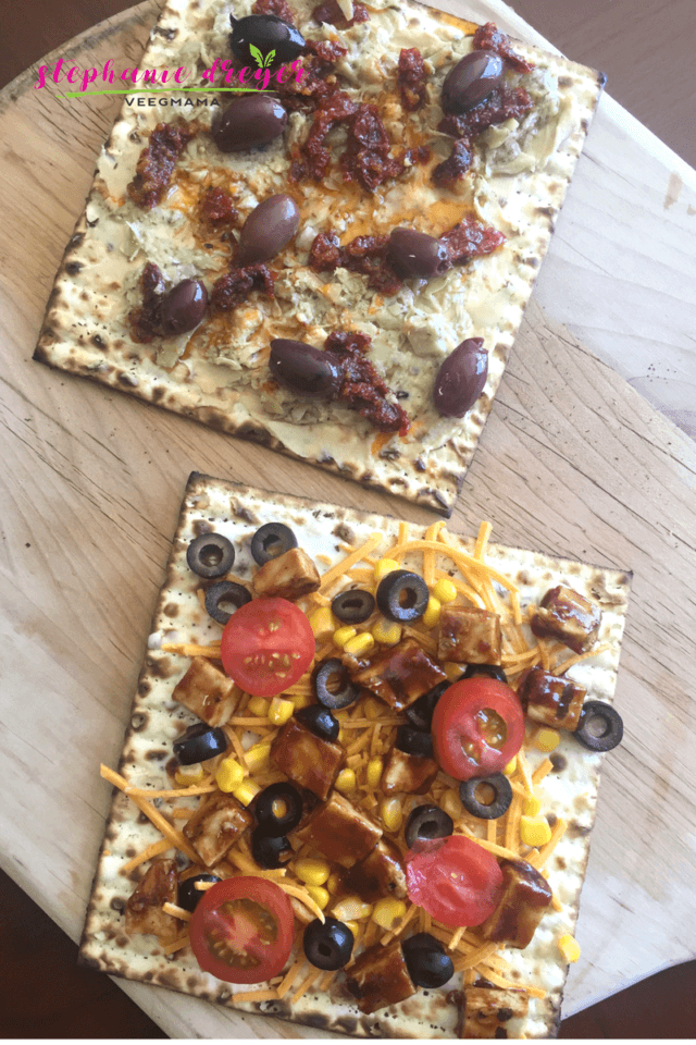 Matzah pizzas are my ridiculously simple, but delicious way to serve up matzah in a myriad of ways during Passover.  Try one of these 10 ridiculously easy matzah pizzas to jazz up your regular cheese creation.