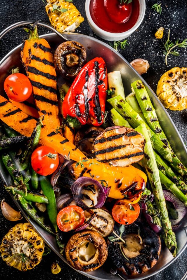 platter of grilled vegetables